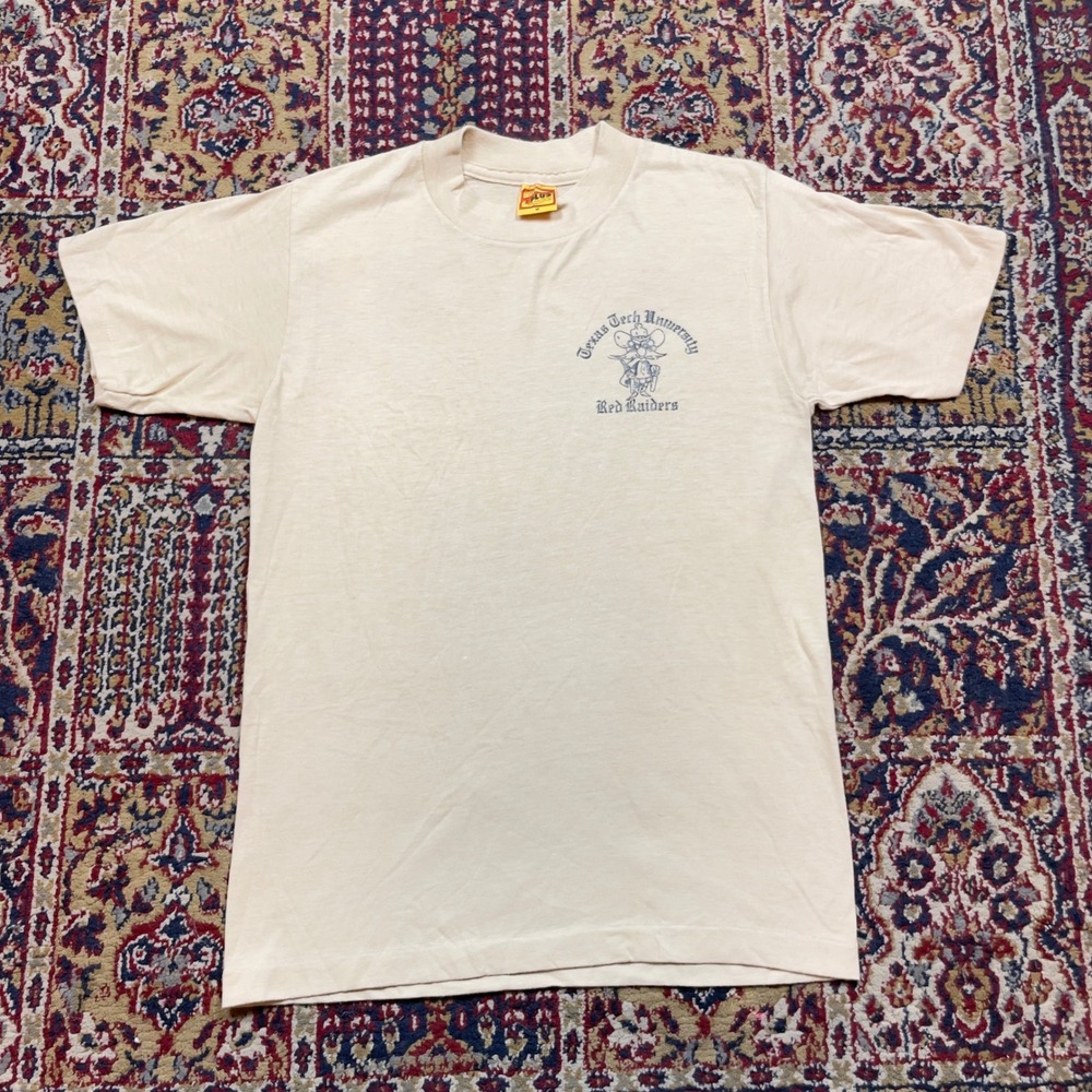 Vintage‎ Texas Tech University Red Raiders Graphic T Shirt Mens M